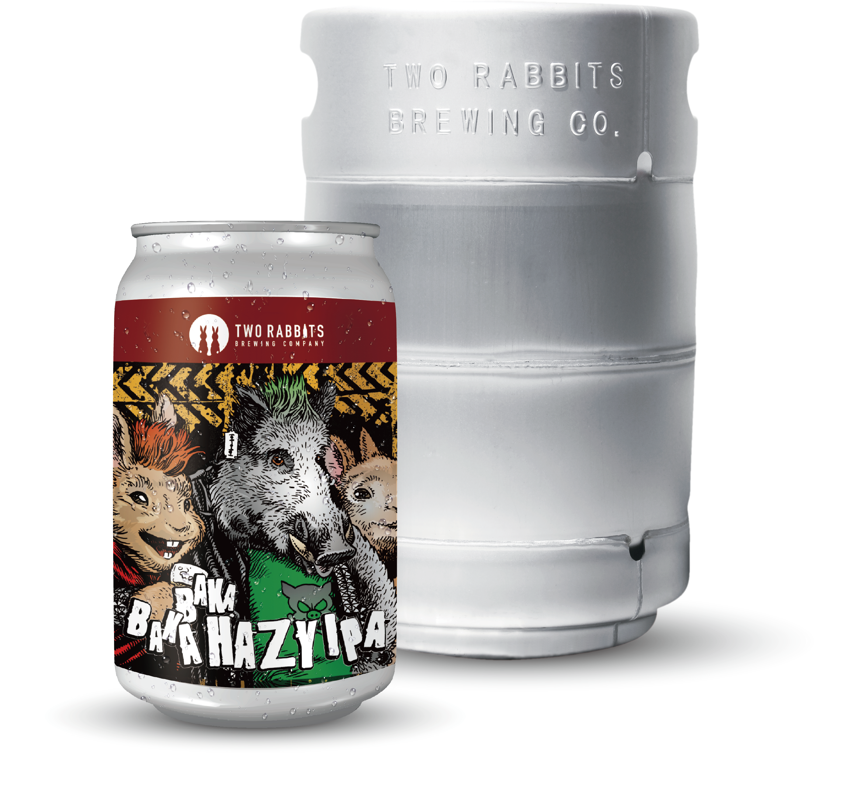 バカバカ ヘイジー IPA〈Baka Baka Hazy IPA〉 – TWO RABBITS BREWING