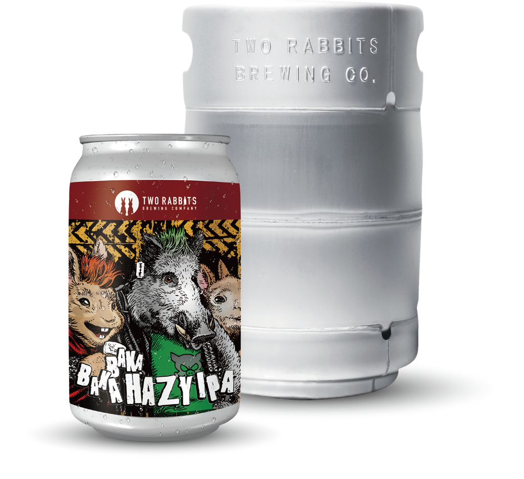 バカバカ ヘイジー IPA〈Baka Baka Hazy IPA〉 – TWO RABBITS BREWING