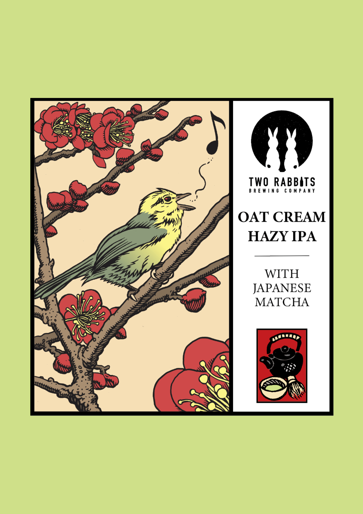 花札series- オーツ クリーム IPA ＜抹茶＞ – TWO RABBITS BREWING COMPANY