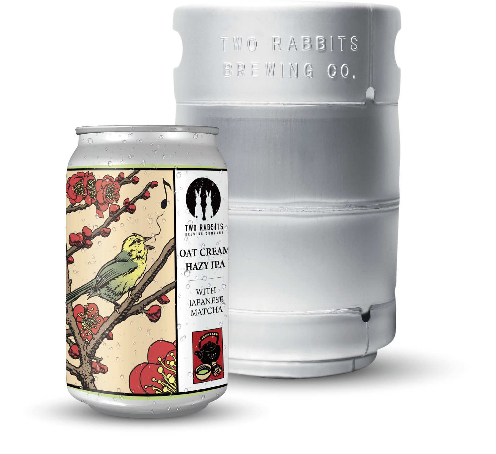 花札series- オーツ クリーム IPA ＜抹茶＞ – TWO RABBITS BREWING COMPANY